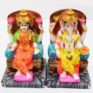 Intricate Laxmi Ganesha