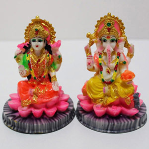 Vibrant Laxmi Ganesha