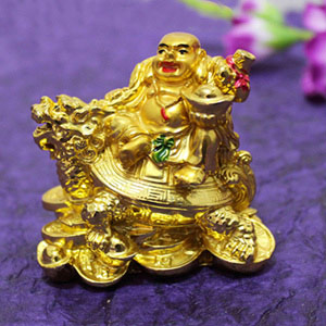 Golden Laughing Buddha 