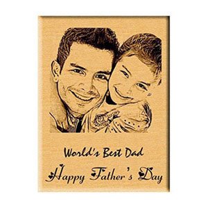 Father''s Day Gift - Personalized Engraved Photo Plaque