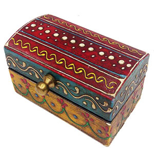 Designer Multicolor Wooden Embossed Box