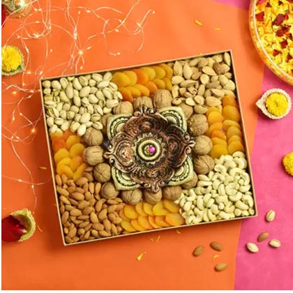 Diwali Celebration Dry Fruit Box Buy Fresh Diwali Celebration Dry