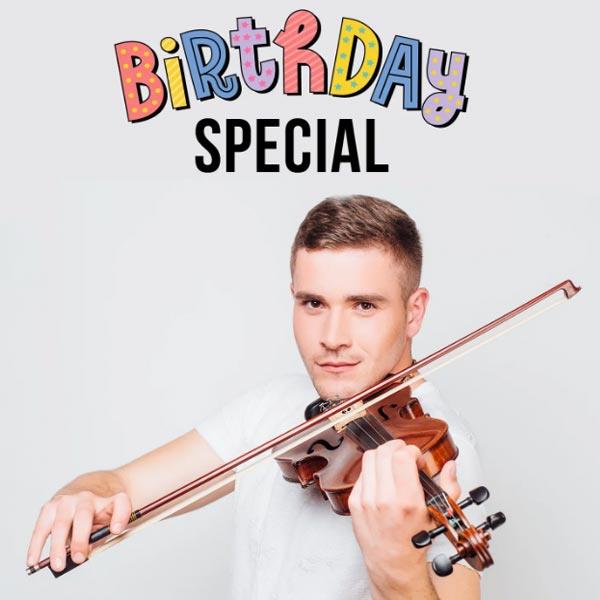 Send Birthday Special Violinist on Video Call 25 30 Mins Online GAL20