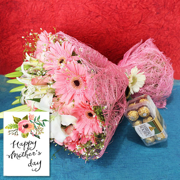 Send Mothers Day Flowers with Chocolates Online GiftaLove