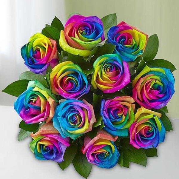 Send 12 Kaleidoscope Roses Bouquet Online - GAL22-101132 | Giftalove