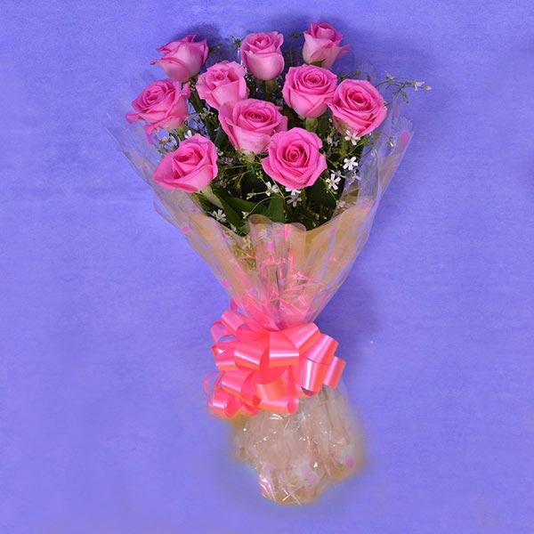 Send Affectionate Pink Roses Bunch Online GAL22108529 Giftalove