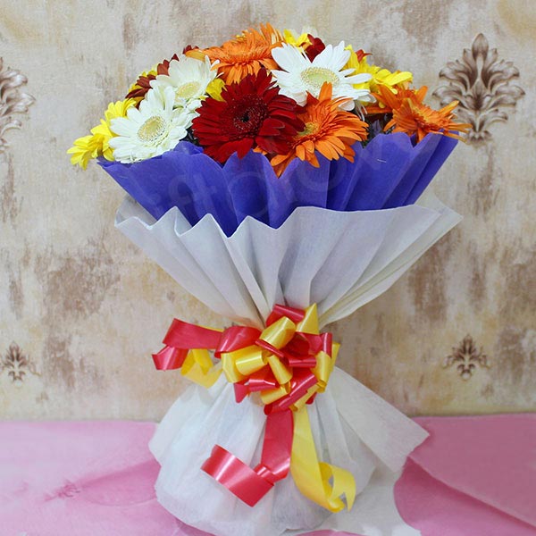 Send Attractive Gerbera Flowers Bouquet Online GAL22108665 Giftalove