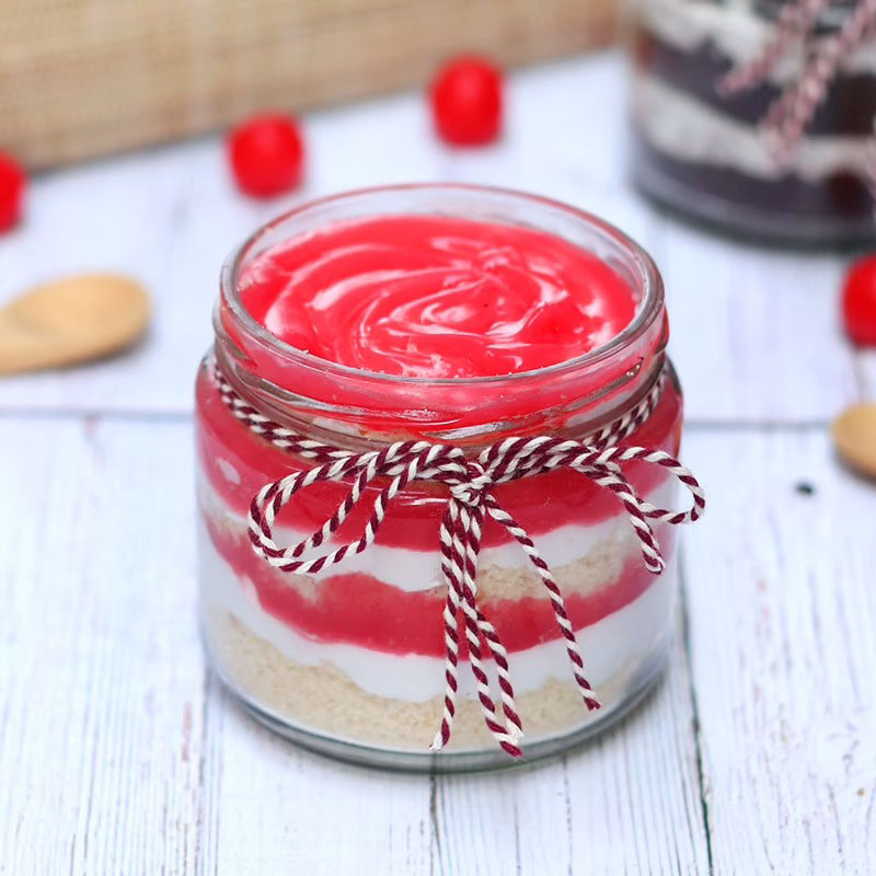 Send Creamy Strawberry Jar Cake Online GAL22109909 Giftalove