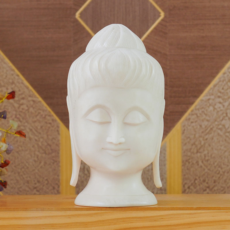 Send Marble Buddha Face Statue for Home Decor Online GAL23110587