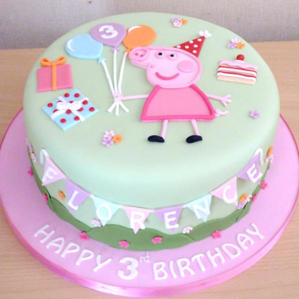 Send Peppa Pig Fondant Cake For Your Little Princess Online Gal21 Giftalove