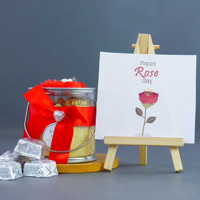 Send Rose Day Gift Pack of Wish Tree with Assorted Chocolates Online