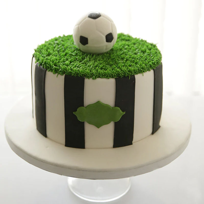 Send Vanilla Fondant Soccer Cake Online - GAL22-109949 | Giftalove