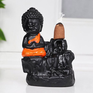 Buddha Idol with Incense Stick