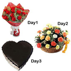 Flowers & Cake for Valentine 
