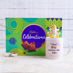 Celebration Mug N Ganesha Combo for Bhaiya