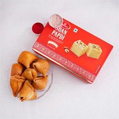 Soan Papdi N Samosa Bhai Dooj Hamper