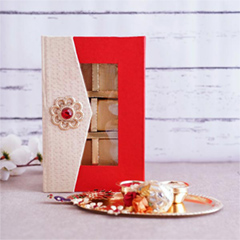 Chocolates Hamper with Puja Thali