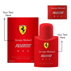Personlised Ferrari Red Perfume For Him
