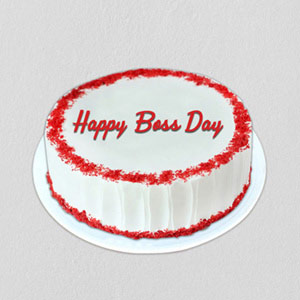 Red Velvet Boss Day Cake (500 gms)