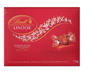 Lindt Lindor Milk Chocolate Gift Box, 156g