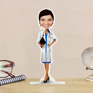 Personalised Female Doctor Caricature