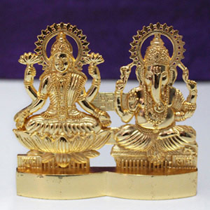 Golden Lakshmi-Ganesh