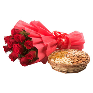 Roses with dryfruits