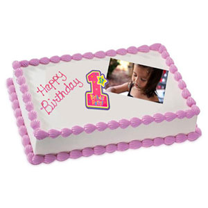Photo Cake Chocolate Sponge