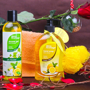 Skin Cottage Lemon Fragrance Body Care Beauty Hamper for Unisex