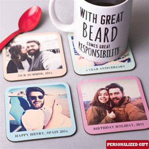 Personalized Photo Tea Coaster
