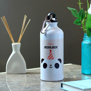 Funny Panda Personalised Steel Bottle