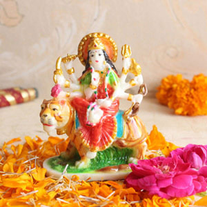Vibrant Goddess Durga Idol