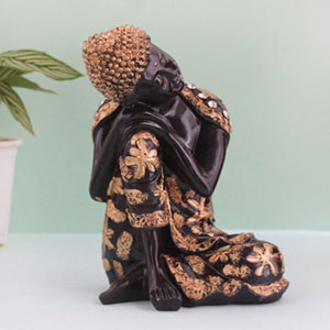 Golden Black Resting Buddha