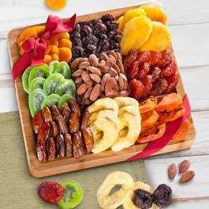 Almonds and Dried Fruit Tray of Goodness
