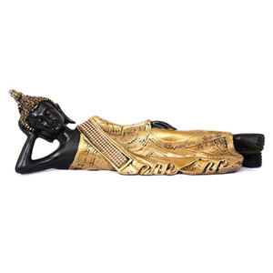 Buddha Statue in laying position golden and black