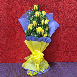 Heartwarming Yellow Roses Bouquet