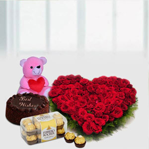Surprising Red Roses Hearty Hamper