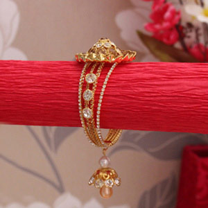 Sparkling Bracelet Style Lumba Rakhi