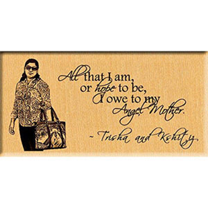 Mother''s Day Engraved Wooden Photo Plaque