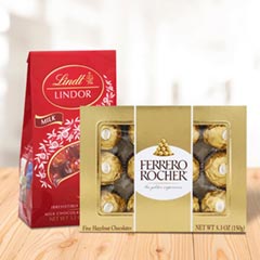 Lindor Truffles with Ferrero Rocher Surprise Box