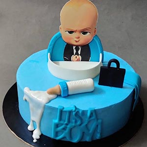 Adorable Boss Baby Theme Cake 
