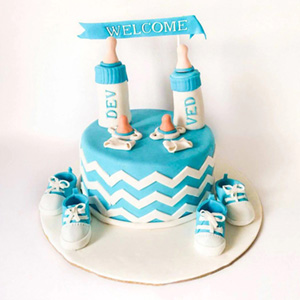 Baby Boy Welcome Theme Cake