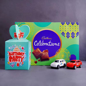 Birthday Box with Celebration N Toy Cars