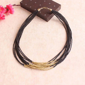 Black and Golden Necklace