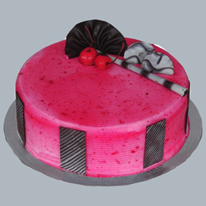 Blissful Strawberry Cream Cake