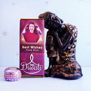 Buddha Idol with Diwali Personalized Bournville Chocolate