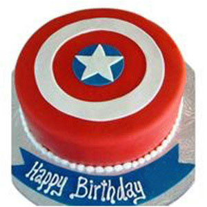 Captain America Shield Cake 