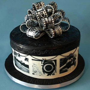 Chocolate Photography reels cake