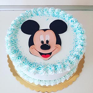 Creamy Mickey Mouse Cake