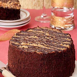 Delicious Dark Chocolate Valentine Cake